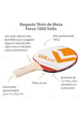 RAQUETE VOLLO TÊNIS DE MESA FORCE 1000 - Colorido RAQUETE VOLLO TÊNIS DE MESA FORCE 1000 - Colorido