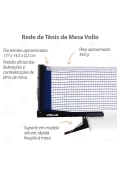 REDE VOLLO TÊNIS DE MESA COM SUPORTE ALICATE - Colorido REDE VOLLO TÊNIS DE MESA COM SUPORTE ALICATE - Colorido