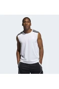 REGATA ADIDAS BASQUETE ALL WORLD MASCULINA - Branco REGATA ADIDAS BASQUETE ALL WORLD MASCULINA - Branco