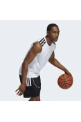 REGATA ADIDAS BASQUETE ALL WORLD MASCULINA - Branco REGATA ADIDAS BASQUETE ALL WORLD MASCULINA - Branco