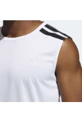 REGATA ADIDAS BASQUETE ALL WORLD MASCULINA - Branco REGATA ADIDAS BASQUETE ALL WORLD MASCULINA - Branco