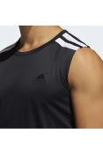 REGATA ADIDAS BASQUETE ALL WORLD MASCULINA - Preto REGATA ADIDAS BASQUETE ALL WORLD MASCULINA - Preto