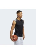 REGATA ADIDAS BASQUETE ALL WORLD MASCULINA - Preto REGATA ADIDAS BASQUETE ALL WORLD MASCULINA - Preto