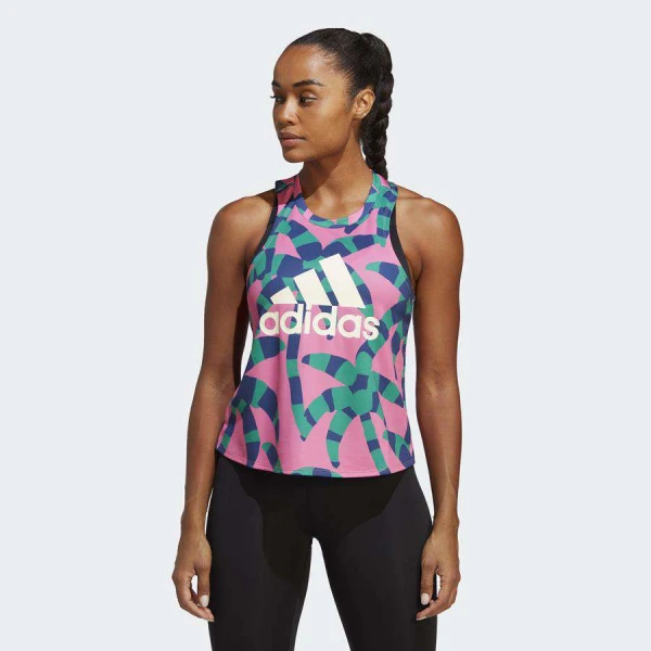 REGATA ADIDAS FARM FEMININA - Rosa/marinho