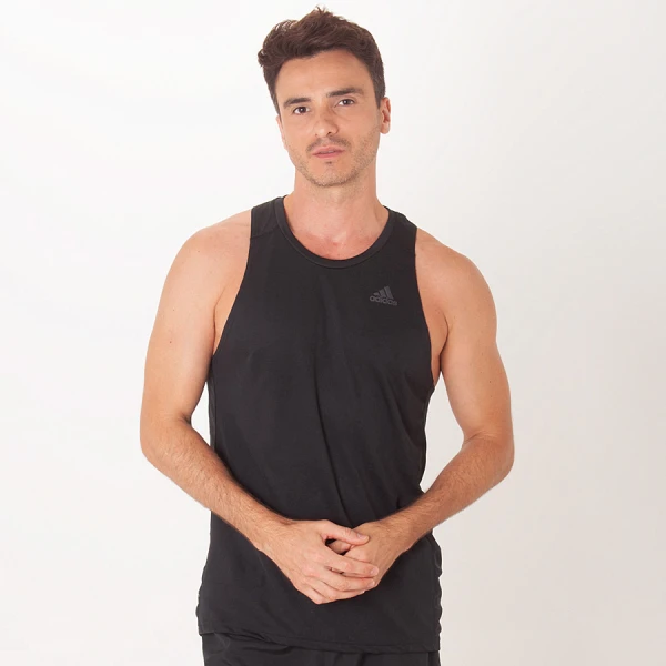 REGATA ADIDAS OWN THE RUN MASCULINA - Preto