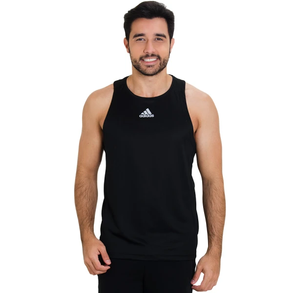 REGATA ADIDAS SEQUENCIALS MASCULINA - Preto/prata