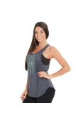 REGATA ADIDAS TOO FIT FEMININA - Chumbo REGATA ADIDAS TOO FIT FEMININA - Chumbo