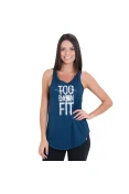 REGATA ADIDAS TOO FIT FEMININA - Marinho REGATA ADIDAS TOO FIT FEMININA - Marinho
