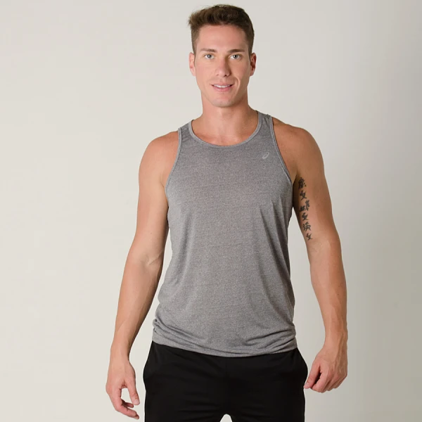REGATA ASICS BASIC HEATHER TANK MASCULINA - Cinza