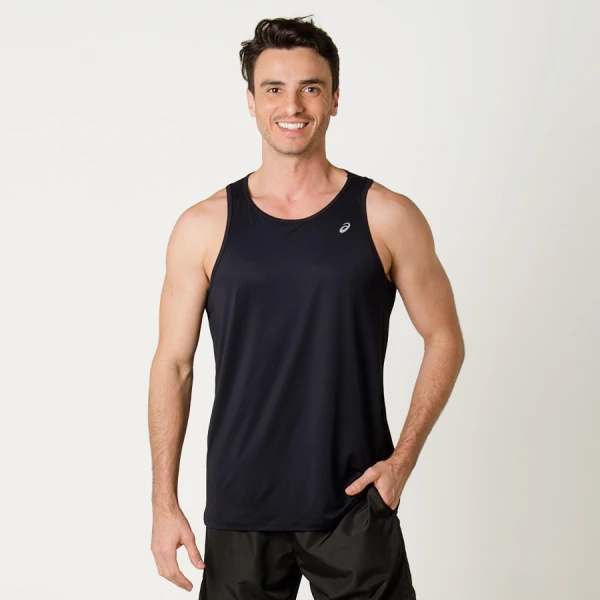 REGATA ASICS BASIC PA TANK MASCULINA - Preto