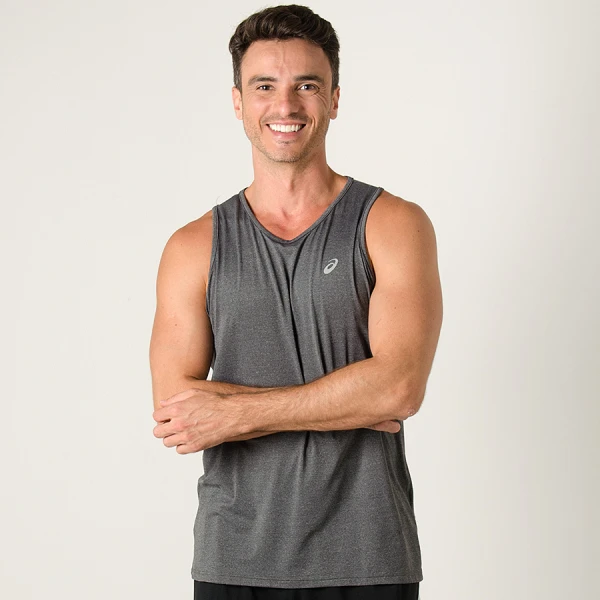 REGATA ASICS CORE RUNNING PA TANK MASCULINA - Grafite