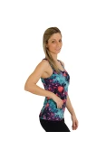 REGATA ASICS FAVORITE SINGLET FEMININA - Roxo/verde REGATA ASICS FAVORITE SINGLET FEMININA - Roxo/verde