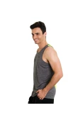 REGATA ASICS TRAINING SINGLET MASCULINA - Cinza/amarelo REGATA ASICS TRAINING SINGLET MASCULINA - Cinza/amarelo