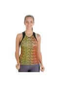 REGATA ASICS TRIATHLON NOOSA TRI TANK FEMININA - Preto/amarelo REGATA ASICS TRIATHLON NOOSA TRI TANK FEMININA - Preto/amarelo
