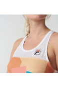 REGATA FILA SAND BT FEMININA - Branco/laranja REGATA FILA SAND BT FEMININA - Branco/laranja
