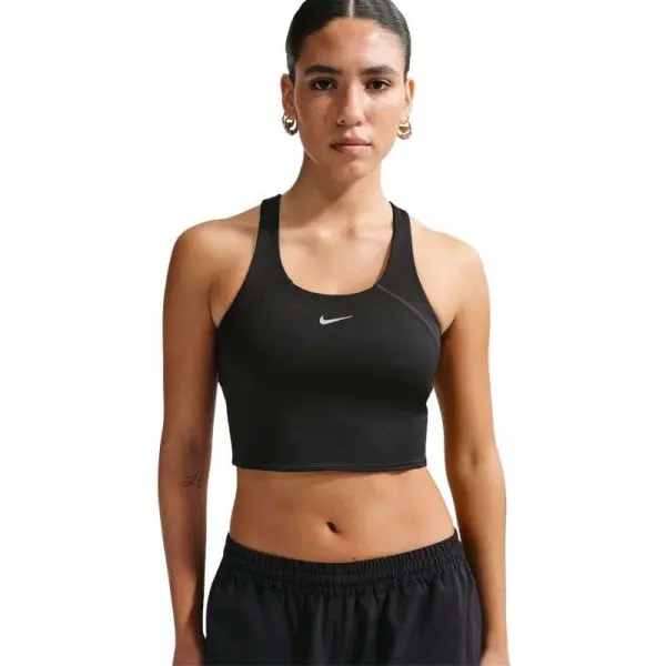 REGATA NIKE CROPPED DRI-FIT NIKE TEMPO FEMININA - Preto