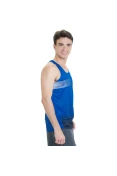REGATA NIKE DISTANCE SINGLET - Azul/prata REGATA NIKE DISTANCE SINGLET - Azul/prata