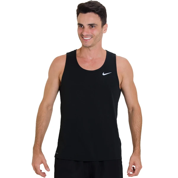 REGATA NIKE DRI FIT CONTOUR SINGLET MASCULINA - Preto