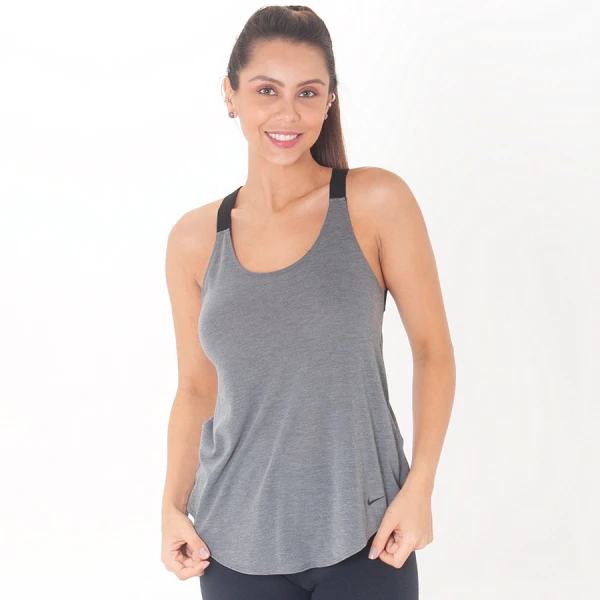 REGATA NIKE DRI-FIT ELÁSTICA FEMININA - Grafite