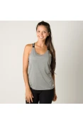 REGATA NIKE DRI-FIT ELASTKA FEMININA - Cinza REGATA NIKE DRI-FIT ELASTKA FEMININA - Cinza