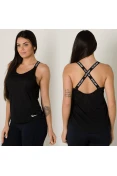 REGATA NIKE DRI-FIT ELASTKA FEMININA - Preto REGATA NIKE DRI-FIT ELASTKA FEMININA - Preto