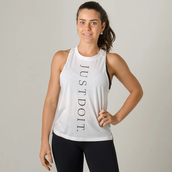 REGATA NIKE MILER JDI FEMININA - Branco