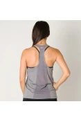 REGATA NIKE MILER RACER FEMININA - Cinza REGATA NIKE MILER RACER FEMININA - Cinza