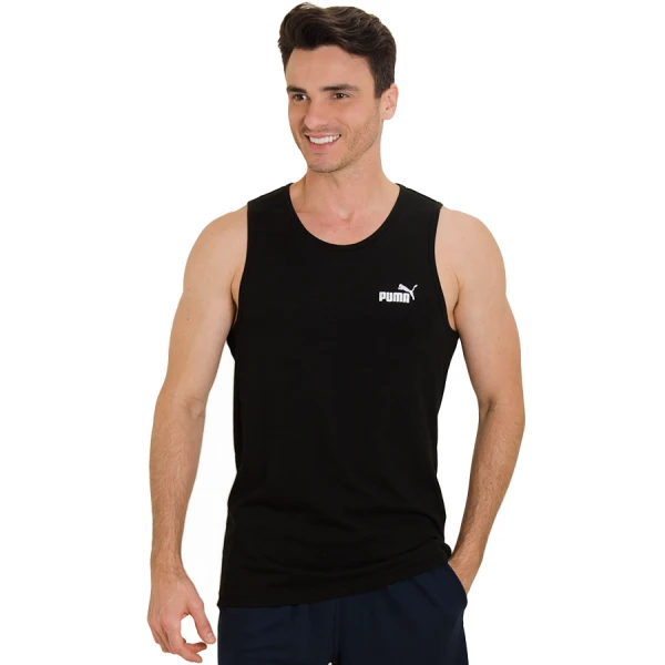 REGATA PUMA REBEL TANK - Preto/branco