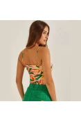 REGATA SLIM COLCCI WAIKIKI SPORT BEACH FEMINIA - Bege/laranja