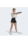 SAIA SHORTS ADIDAS ESSENTIALS 3 LISTRAS FEMININA - Preto/branco SAIA SHORTS ADIDAS ESSENTIALS 3 LISTRAS FEMININA - Preto/branco