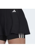 SAIA SHORTS ADIDAS ESSENTIALS 3 LISTRAS FEMININA - Preto/branco SAIA SHORTS ADIDAS ESSENTIALS 3 LISTRAS FEMININA - Preto/branco