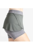 SAIA SHORTS ADIDAS FEMININA - Chumbo/grafite SAIA SHORTS ADIDAS FEMININA - Chumbo/grafite