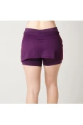 SAIA SHORTS ADIDAS GINÁSTICA VIDA FEMININA - Roxo SAIA SHORTS ADIDAS GINÁSTICA VIDA FEMININA - Roxo