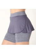 SAIA SHORTS ADIDAS M FEMININA - Marinho/cinza SAIA SHORTS ADIDAS M FEMININA - Marinho/cinza