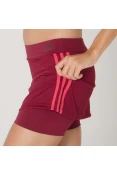 SAIA SHORTS ADIDAS VWO FEMININA - Bordo SAIA SHORTS ADIDAS VWO FEMININA - Bordo