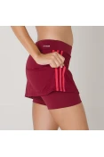 SAIA SHORTS ADIDAS VWO FEMININA - Bordo SAIA SHORTS ADIDAS VWO FEMININA - Bordo