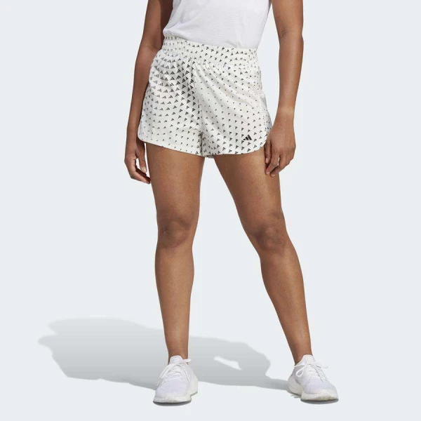 SHORTS ADIDAS BRAND LOVE 3 LISTRAS FEMININO - Branco/preto