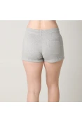 SHORTS ADIDAS ESS SOLID FEMININO - Cinza SHORTS ADIDAS ESS SOLID FEMININO - Cinza