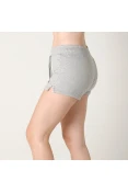 SHORTS ADIDAS ESS SOLID FEMININO - Cinza SHORTS ADIDAS ESS SOLID FEMININO - Cinza