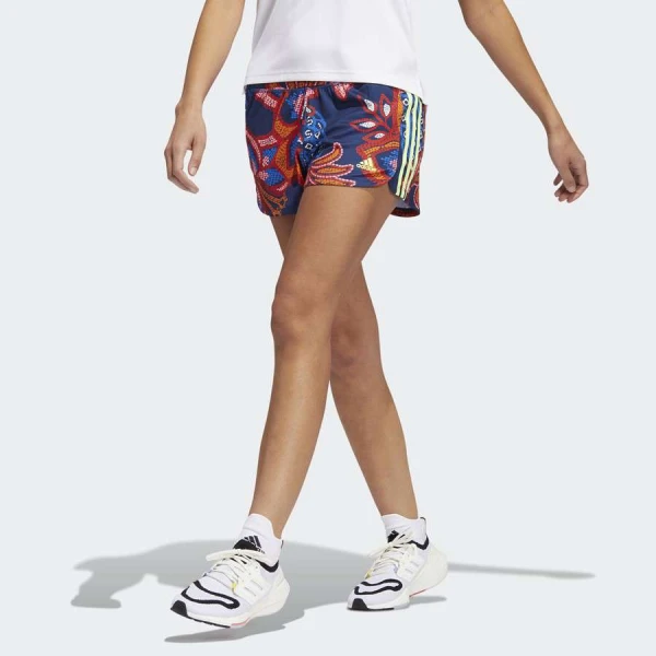SHORTS ADIDAS FARM FEMININO - Marinho/vermelho
