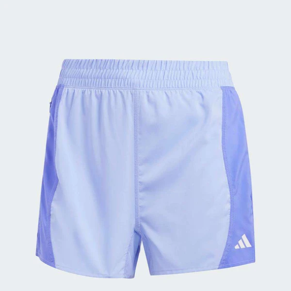 SHORTS ADIDAS OWN THE RUN BASE DUOCOLOR FEMININA - Azul celeste/azul