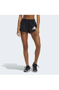 SHORTS ADIDAS PACER LOGO FEMININO - Preto/branco SHORTS ADIDAS PACER LOGO FEMININO - Preto/branco