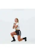 SHORTS ADIDAS PACER WORKOUT FEMININO - Preto/branco SHORTS ADIDAS PACER WORKOUT FEMININO - Preto/branco