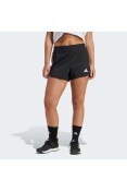 SHORTS ADIDAS PACER WORKOUT FEMININO - Preto/branco SHORTS ADIDAS PACER WORKOUT FEMININO - Preto/branco