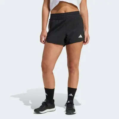 SHORTS ADIDAS PACER WORKOUT FEMININO - Preto/branco