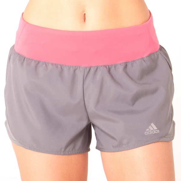 SHORTS ADIDAS RUN IT FEMININO - Grafite/pink