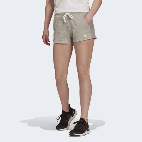SHORTS ADIDAS SPORTSWEAR SEASONALS STADIUM FEMININO - Cinza
