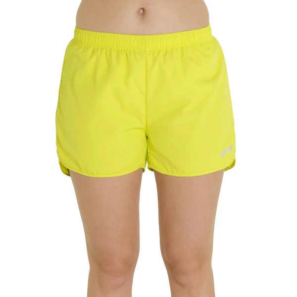 SHORTS ASICS 3 FEMININO - Amarelo/roxo