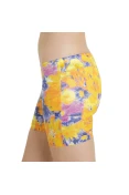 SHORTS ASICS AYAMI STRETCH FEMININO - Amarelo/roxo SHORTS ASICS AYAMI STRETCH FEMININO - Amarelo/roxo