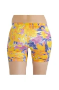SHORTS ASICS AYAMI STRETCH FEMININO - Amarelo/roxo SHORTS ASICS AYAMI STRETCH FEMININO - Amarelo/roxo